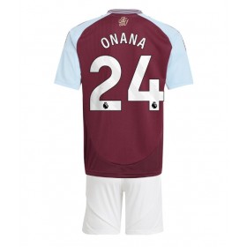 Aston Villa Amadou Onana #24 Heimtrikot 2024-25 Kurzarm (+ kurze hosen)